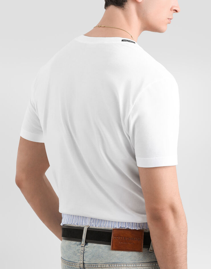 Dolce & Gabbana Jersey T-shirt White G8QD3TFU7EQ