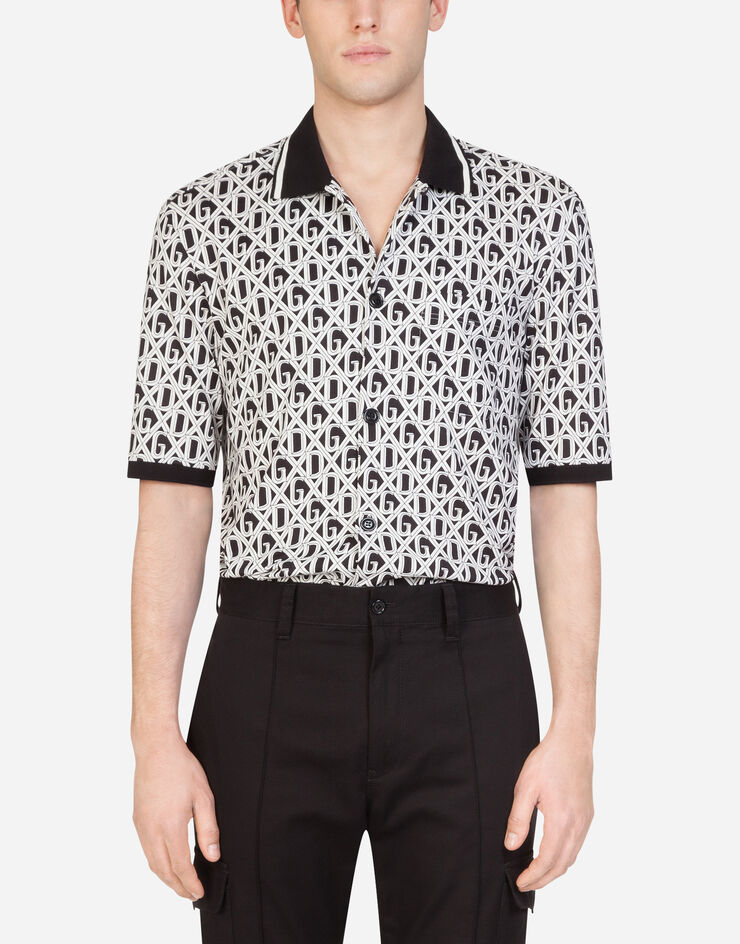 Dolce & Gabbana Jersey DG print shirt NERO G5GP6TFS793