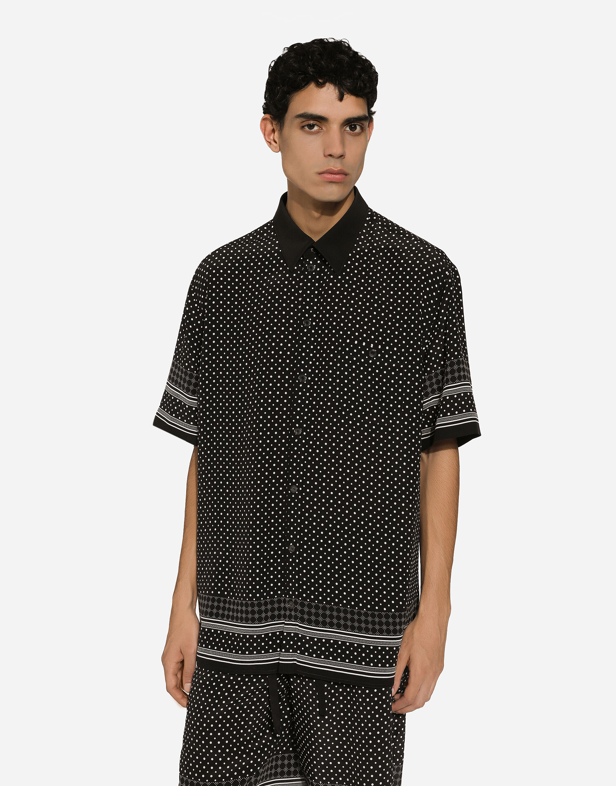 Tie-print silk Hawaiian shirt in Print for Men | Dolce&Gabbana® US