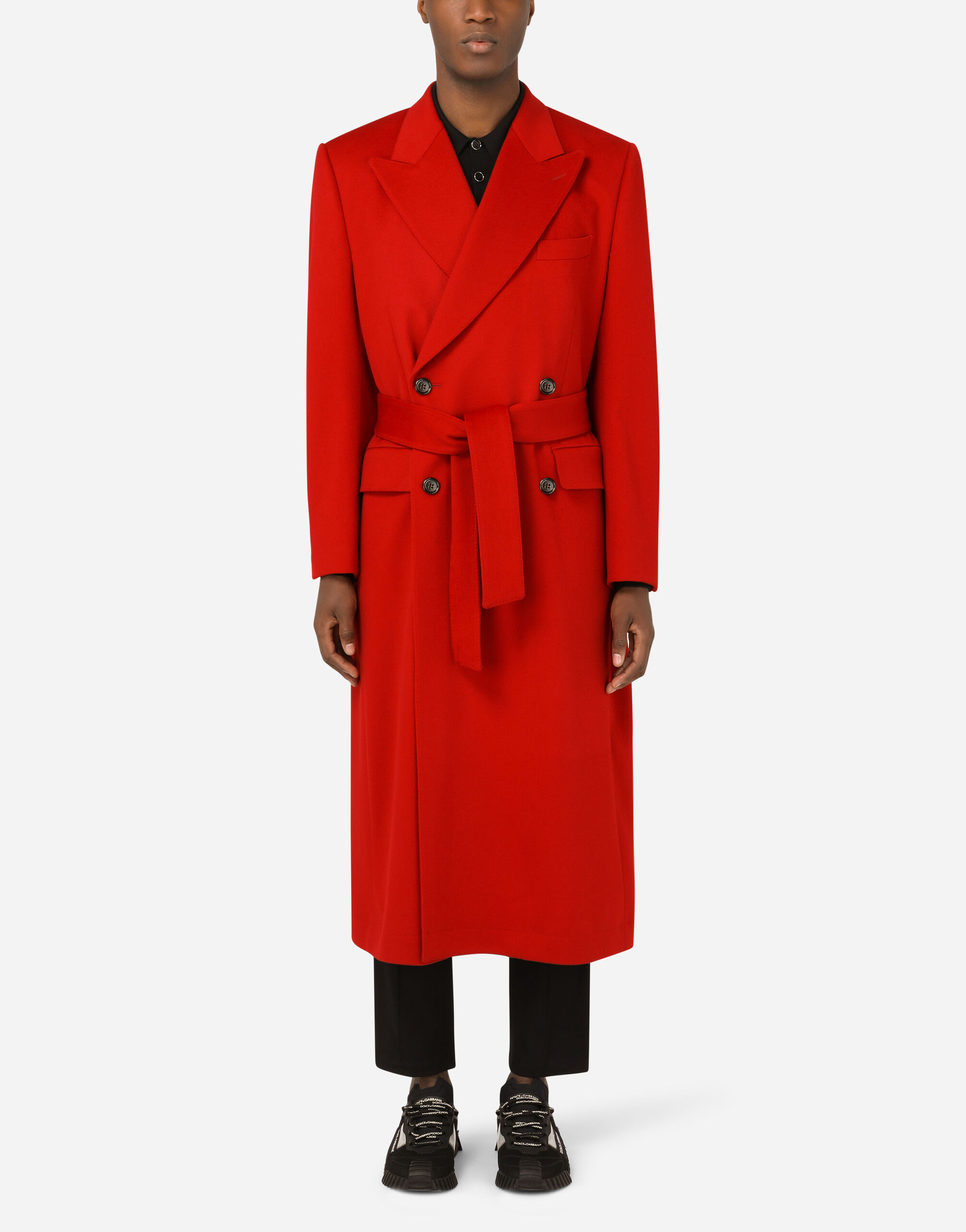 Dolce and gabbana red coat discount