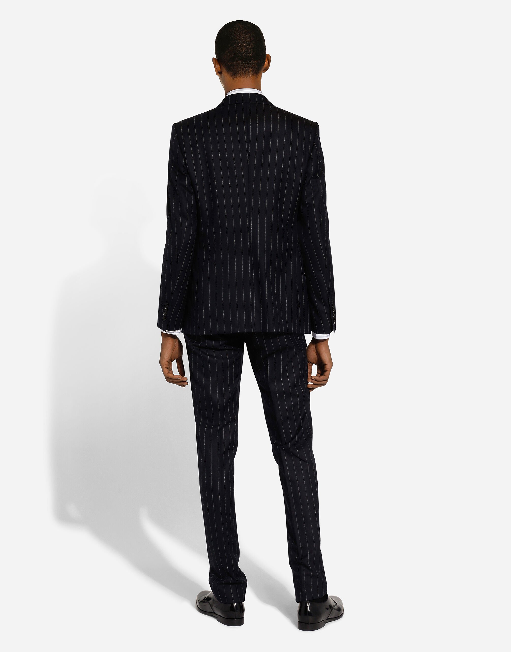 Double-breasted Sicilia-fit suit in Multicolor for Men
