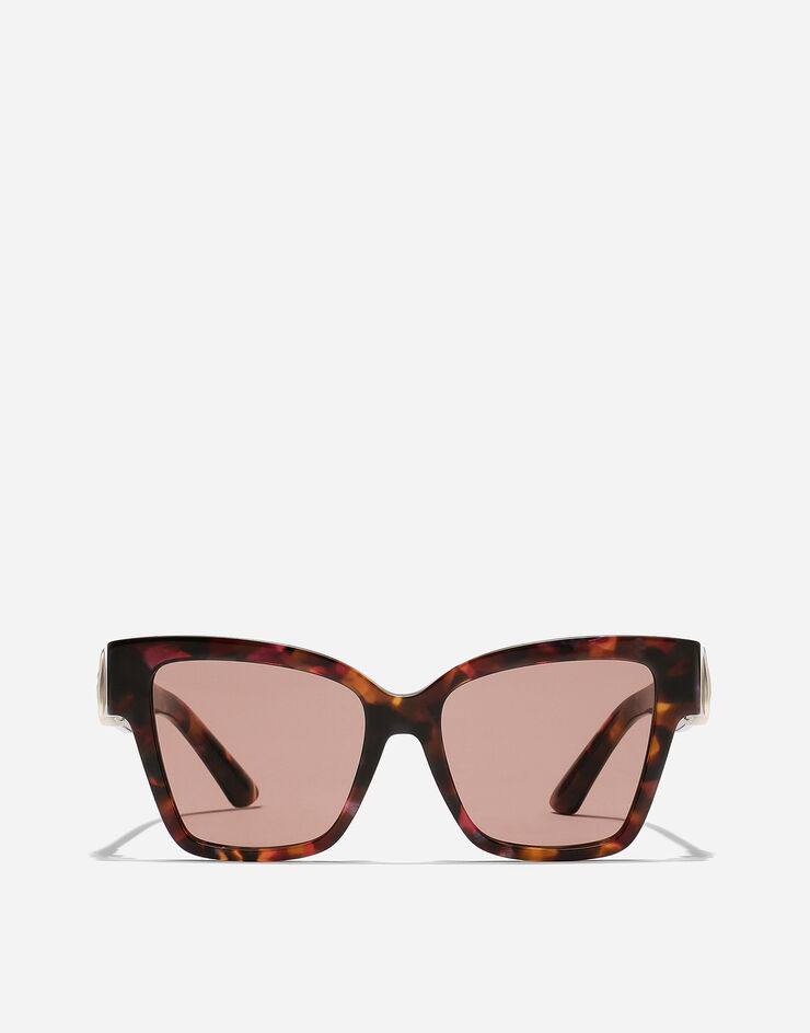 Dolce & Gabbana نظارة شمسية DG Precious لؤلؤي وردي هافان VG447AVP073