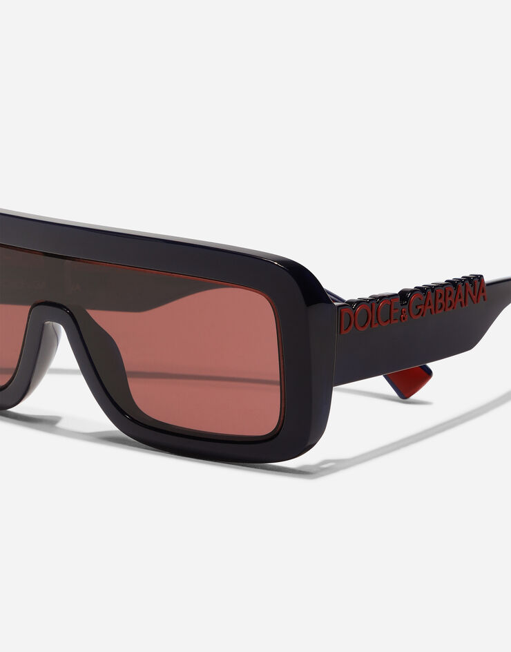 Dolce & Gabbana DG Logo Sunglasses Transparent dark blue VG601FVN975
