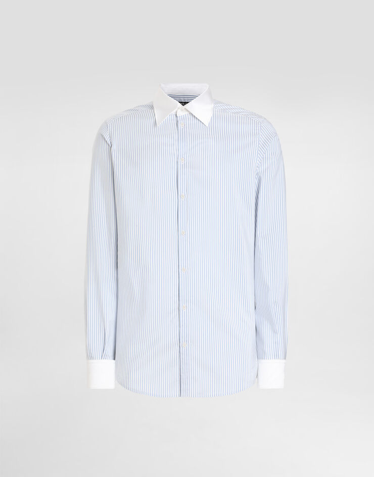 Dolce & Gabbana Striped cotton shirt Multicolor G5MM4ZFBTAK