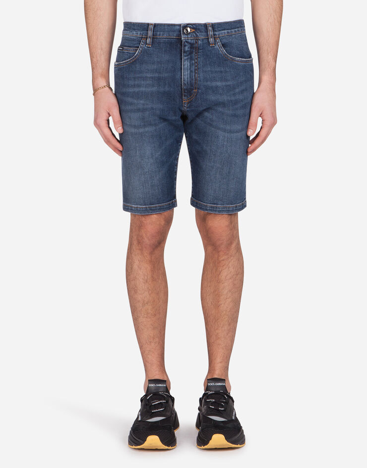Dolce & Gabbana Stretch denim bermuda shorts BLUE GY4JEDG8BY5