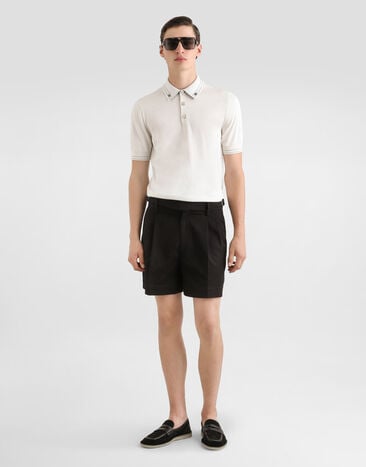 Dolce & Gabbana Silk polo shirt White GXZ02TJBSOI