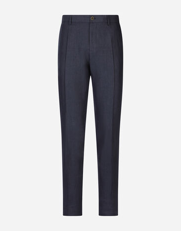 Dolce & Gabbana Linen pants Black M8C19JONN96