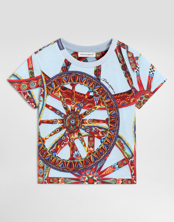Dolce & Gabbana Carretto-print jersey t-shirt Multicolor L1JTEYHS7RI