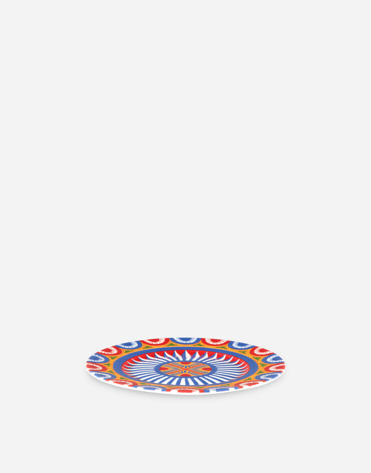 Dolce & Gabbana Set 2 Bread Plates in Fine Porcelain Multicolor TC0S02TCA11