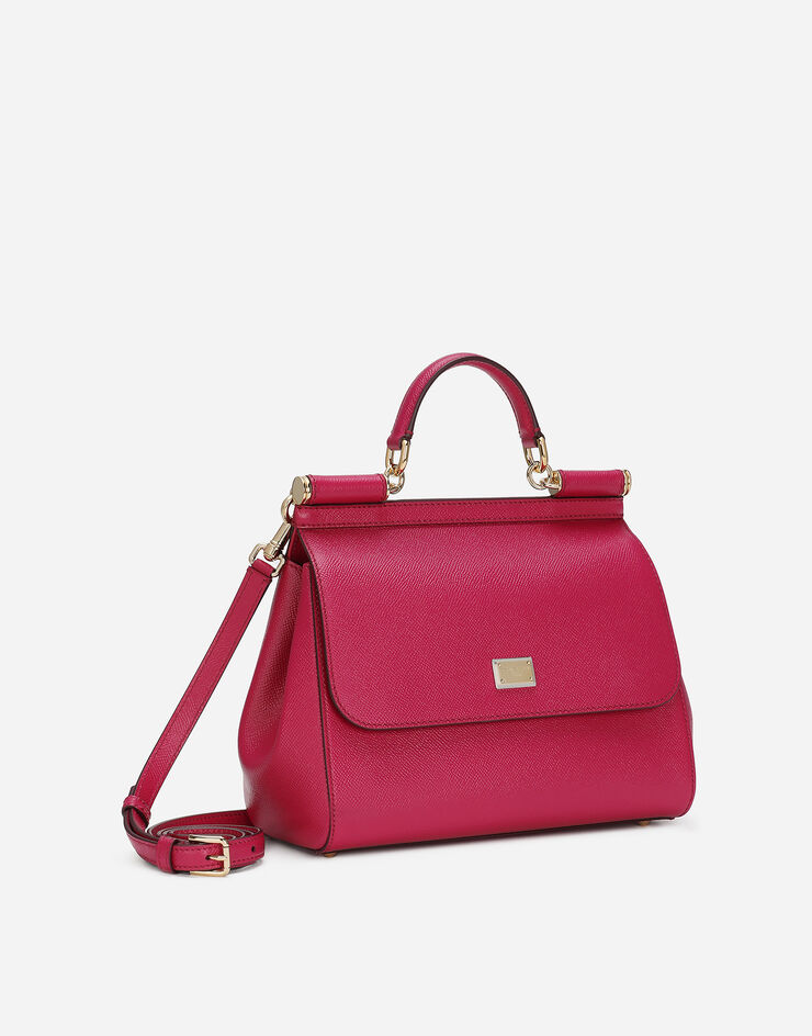Dolce & Gabbana 라지 시실리 핸드백 푸시아 핑크 BB6002A1001