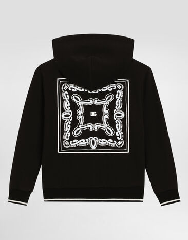 Dolce & Gabbana Bandanna-print hoodie Black L4JWKGG7OK1