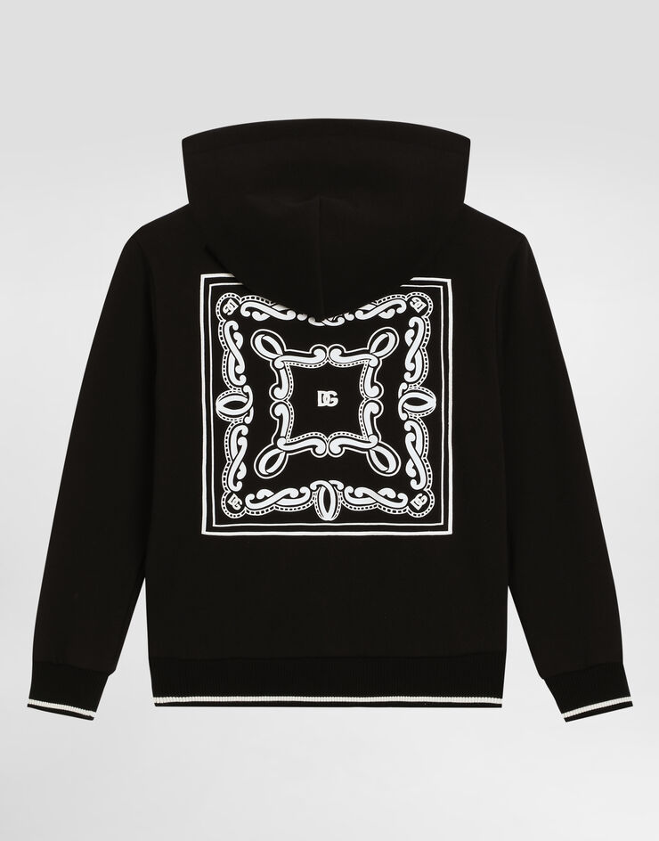 Dolce & Gabbana Bandanna-print hoodie Black L4JWKGG7OK1