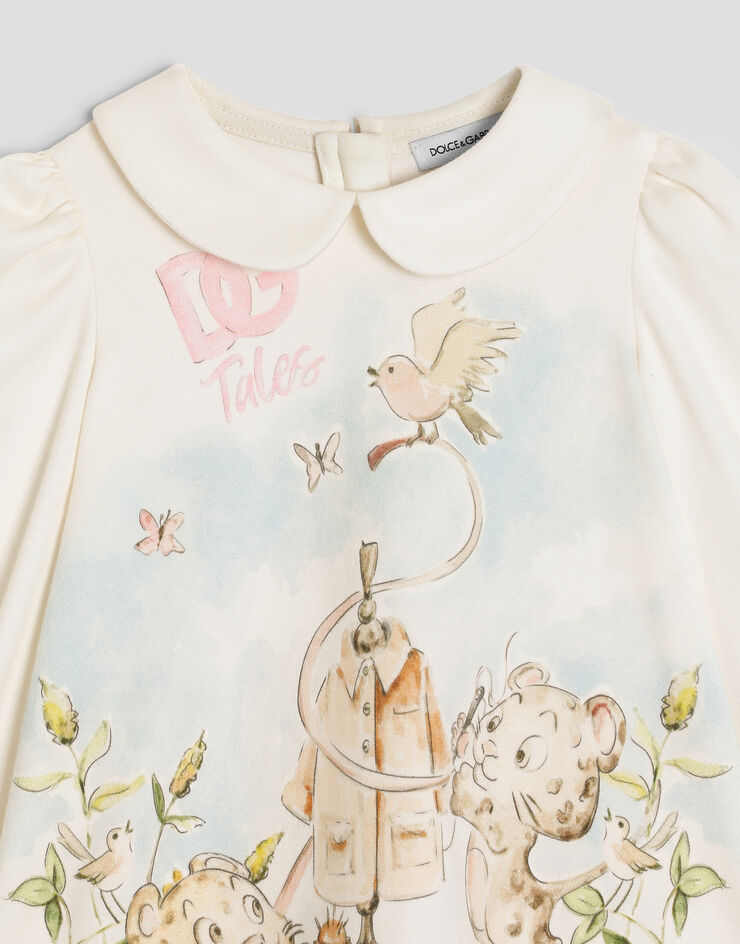 Dolce & Gabbana Interlock dress with bloomers Dolce & Gabbana Interlock dress with bloomers White L2JDBKG7P8X