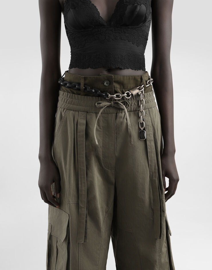 Dolce & Gabbana Brass and calfskin belt Black BE1669AW118