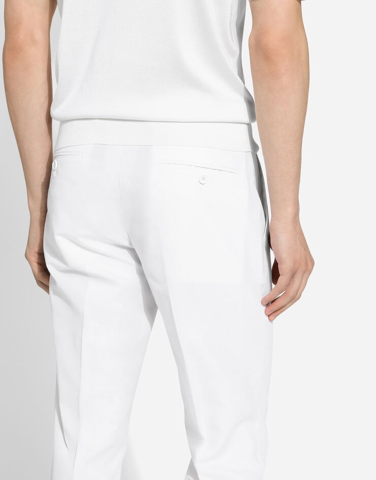 Dolce & Gabbana Traje Taormina de botonadura sencilla Blanco GKAHMTFUTBT