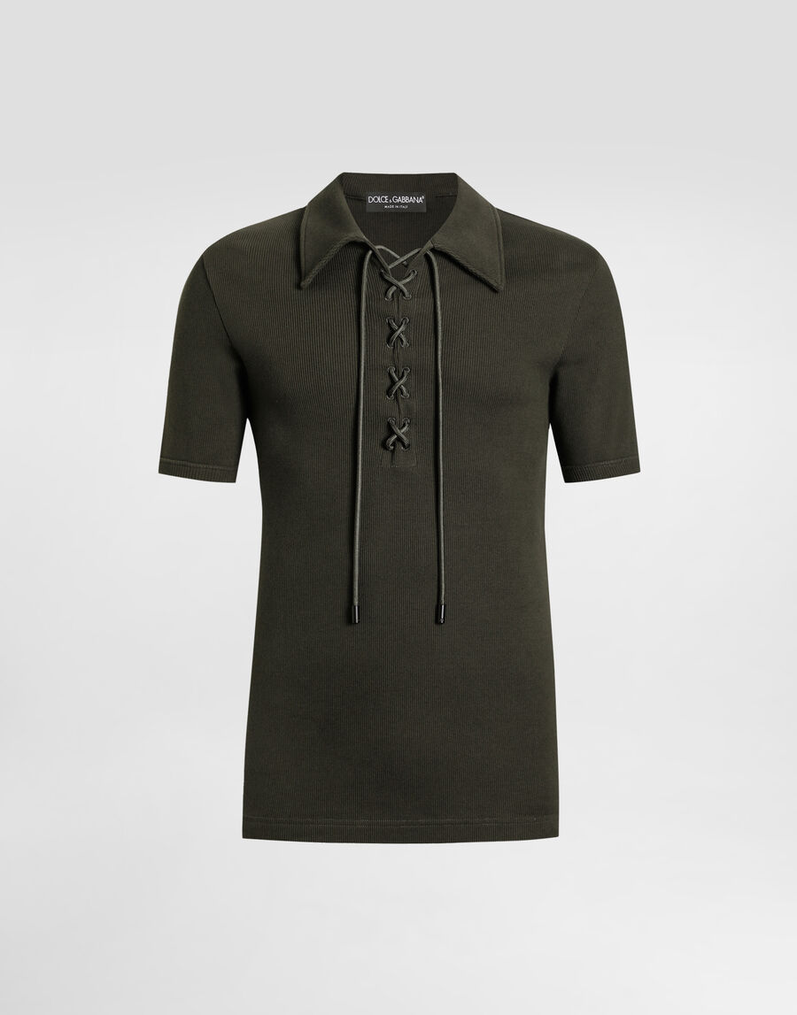 Cotton interlock polo t-shirt