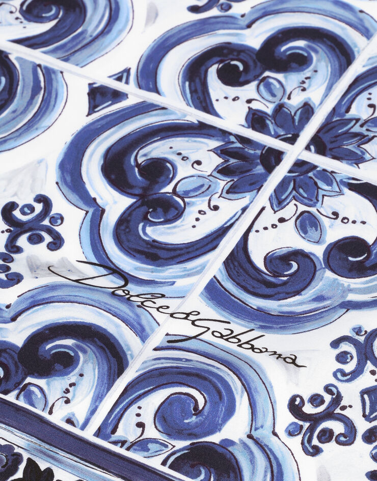 Dolce & Gabbana Set 2 Cotton Sateen Pillowcases Multicolor TCES02TCAKF