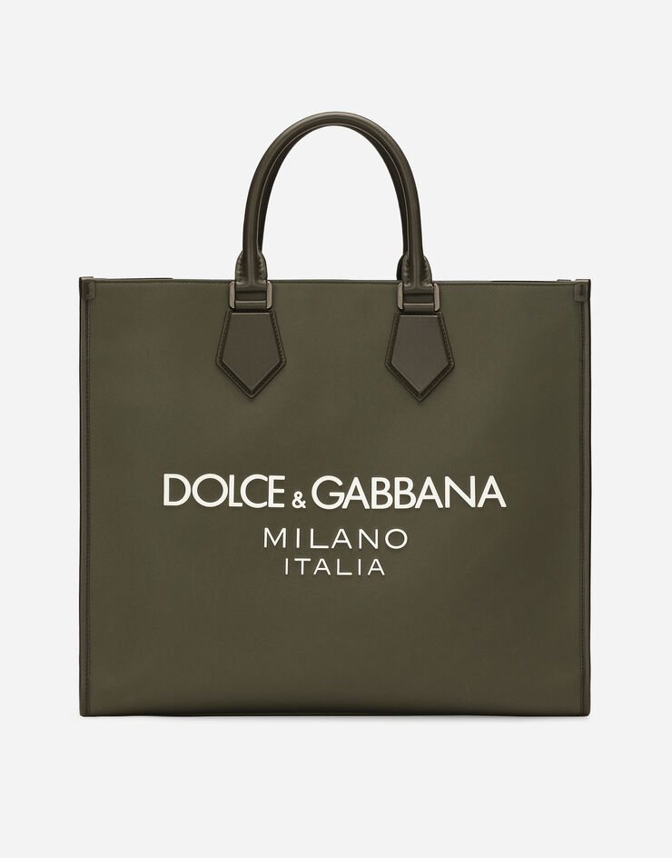Dolce & Gabbana Large nylon shopper Green BM2271AG182