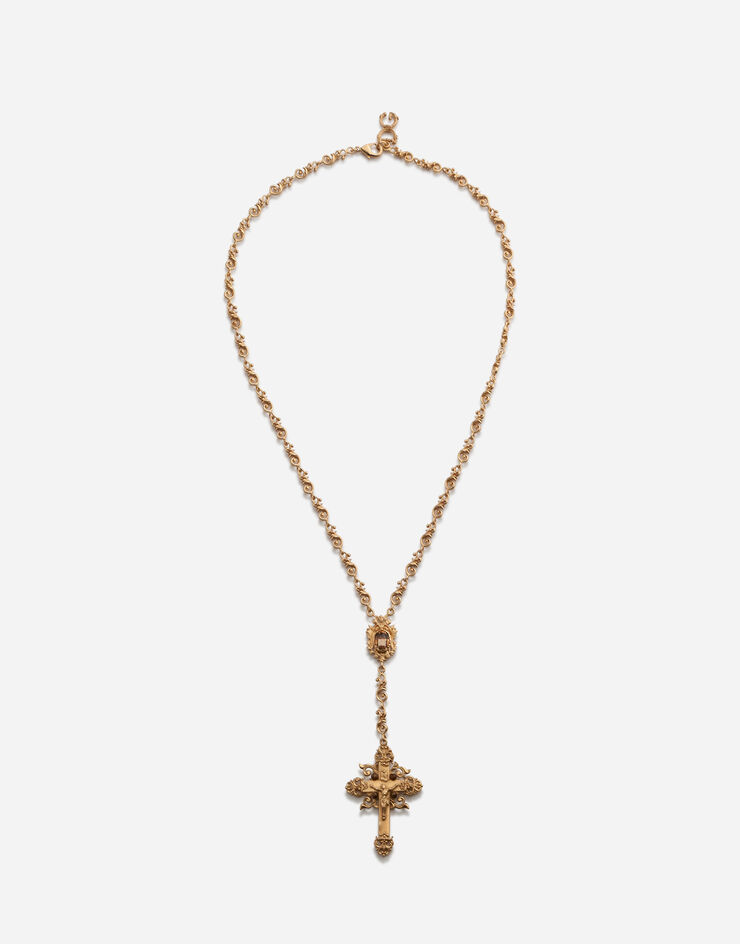 Dolce & Gabbana Collier avec croix Doré WNL3C1W1111