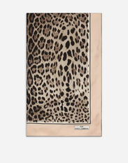 Dolce & Gabbana KIM DOLCE&GABBANA Leopard-print twill scarf (90 x 90) Multicolor FXI31TJAWP4