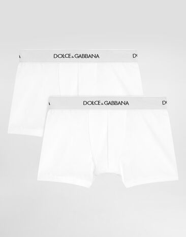 Dolce & Gabbana Bi-pack stretch jersey boxers White L4J701ON00G