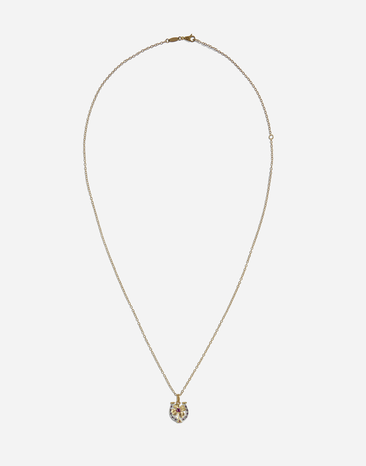 Dolce & Gabbana Sicily necklace in 18-karat white and yellow gold with rubies Gold WAKG1GWRUB1