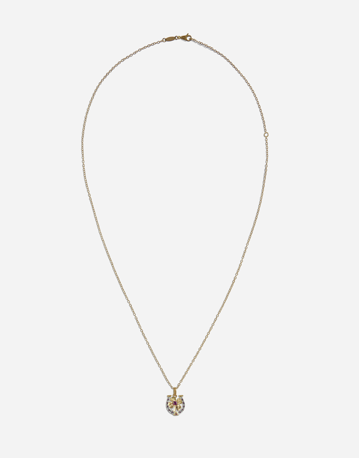 Dolce & Gabbana Collier pendentif amulette Doré WAKG1GWRUB1