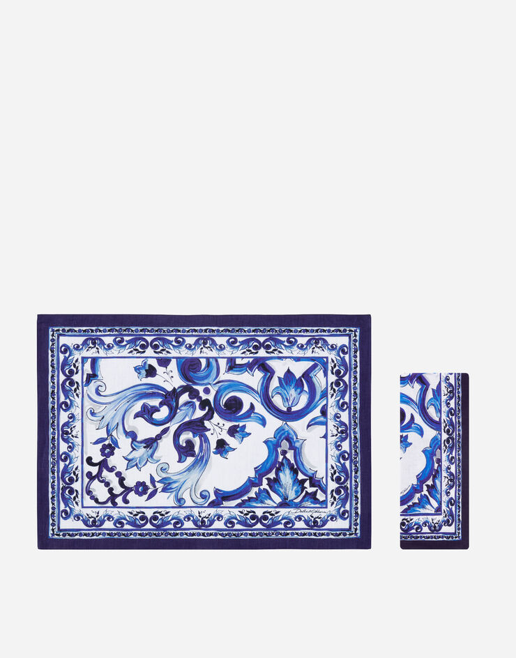 Dolce & Gabbana Set Linen Placemat and Napkin 多色 TCGS04TCAG9