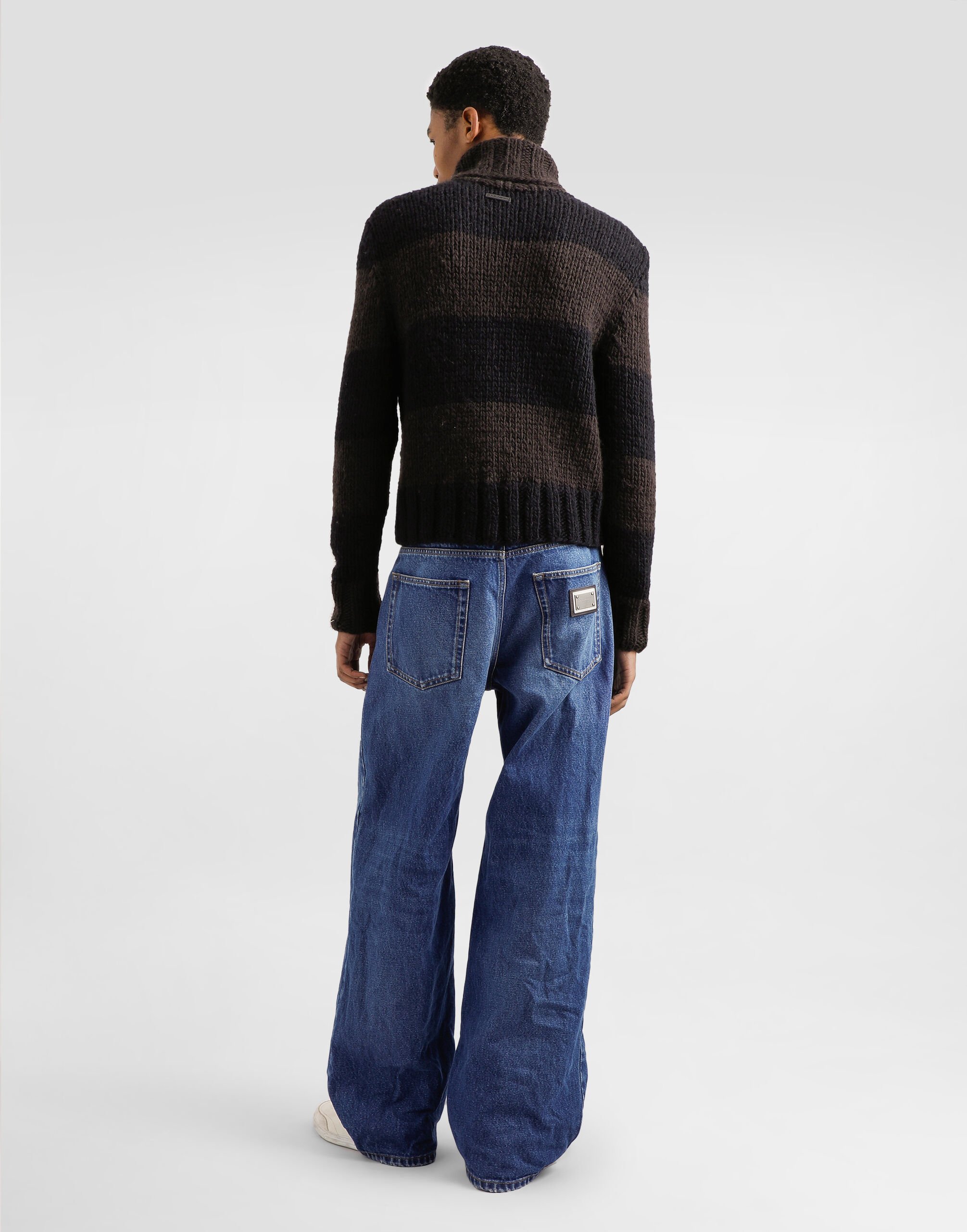 Wool blend turtleneck in Multicolor for Men | Dolce&Gabbana® US