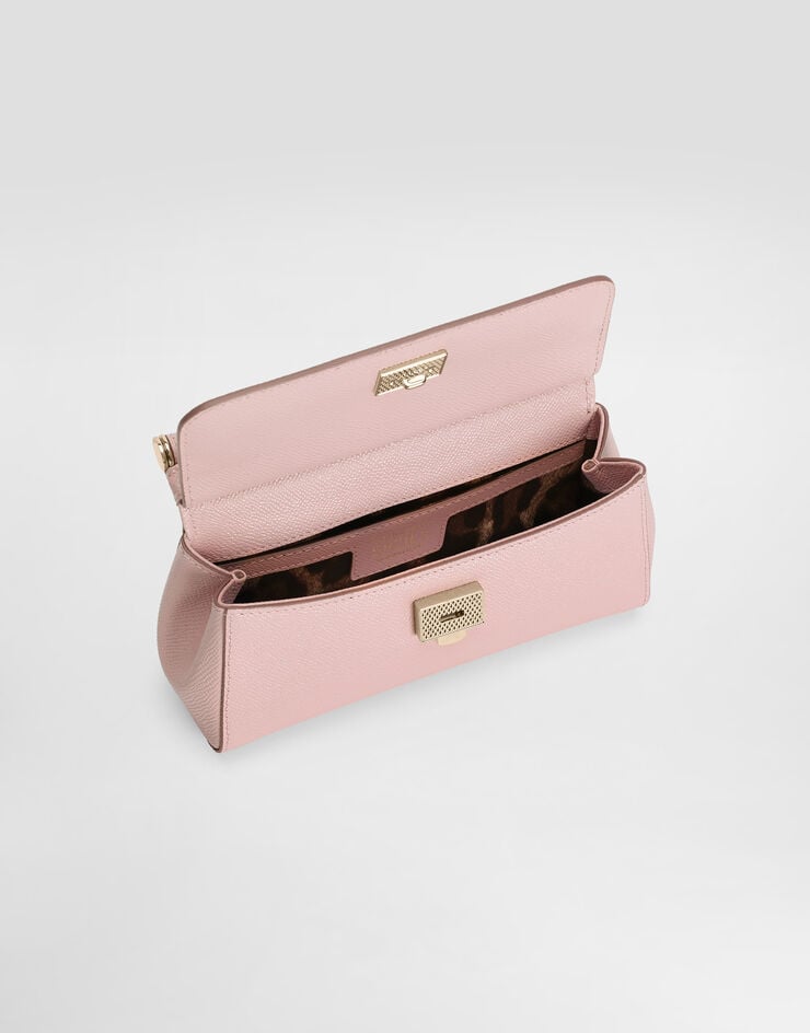 Dolce & Gabbana Mini sac Sicily en veau Dauphine Dolce & Gabbana Mini sac Sicily en veau Dauphine Pink BB7116B1001