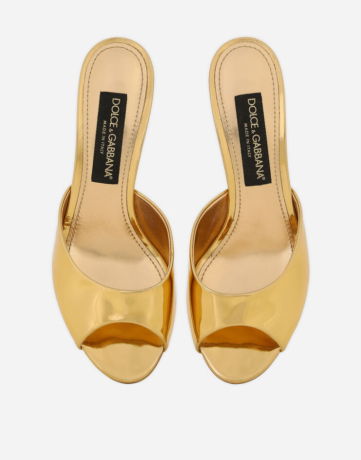 Dolce&Gabbana Mule in pelle di vitello Oro CR1522AY828