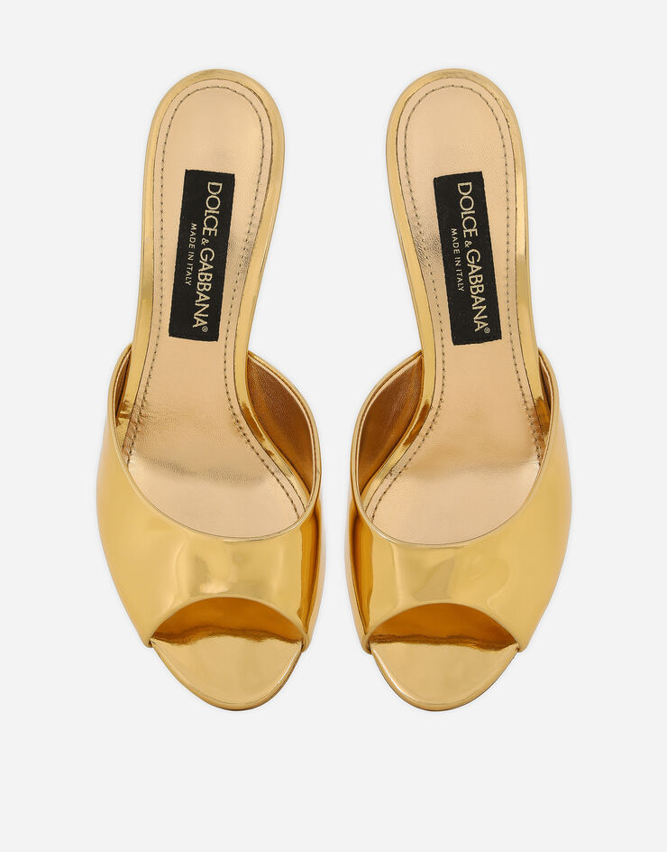 Dolce&Gabbana خف من جلد عجل ذهبي CR1522AY828