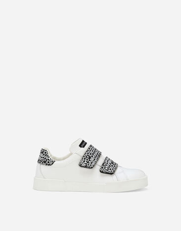 Dolce & Gabbana Sneaker Portofino aus Kalbsleder Weiss DA5163AB309