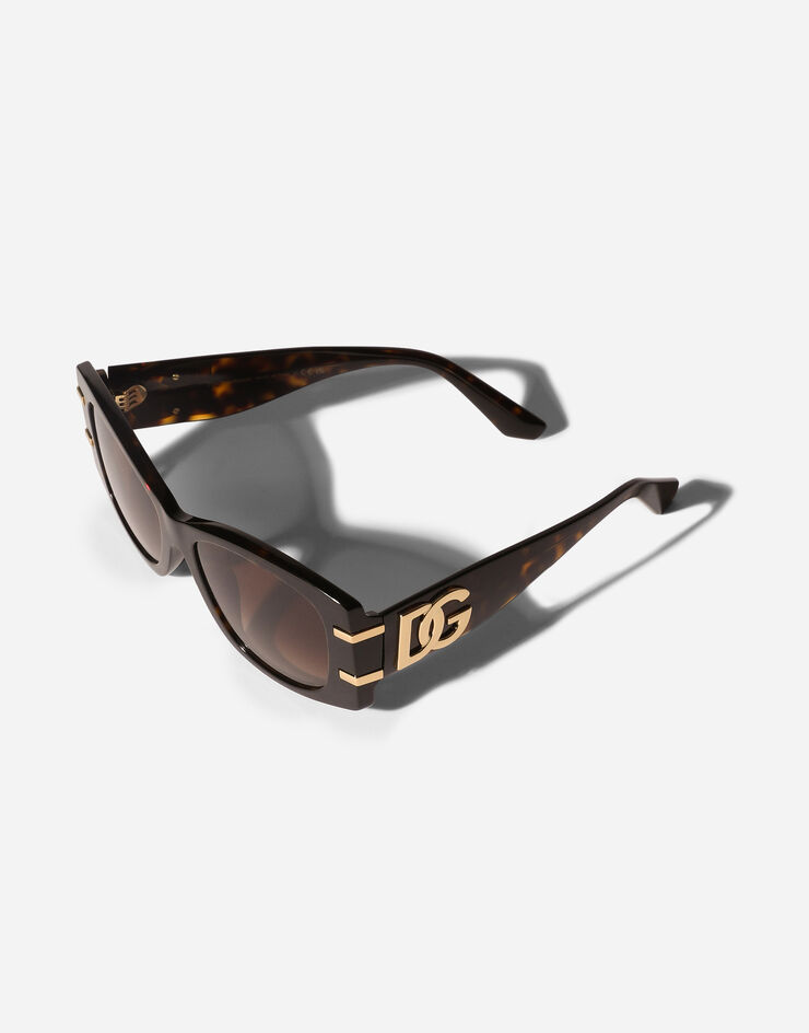 Dolce & Gabbana نظارة شمسية DG Griffe بني VG4501VP213