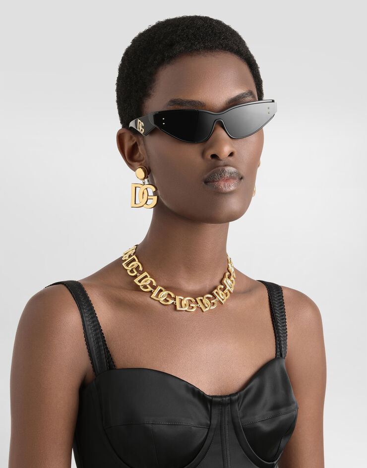 Dolce&Gabbana Collar corto con logotipos DG Doré WNO4S2W1111