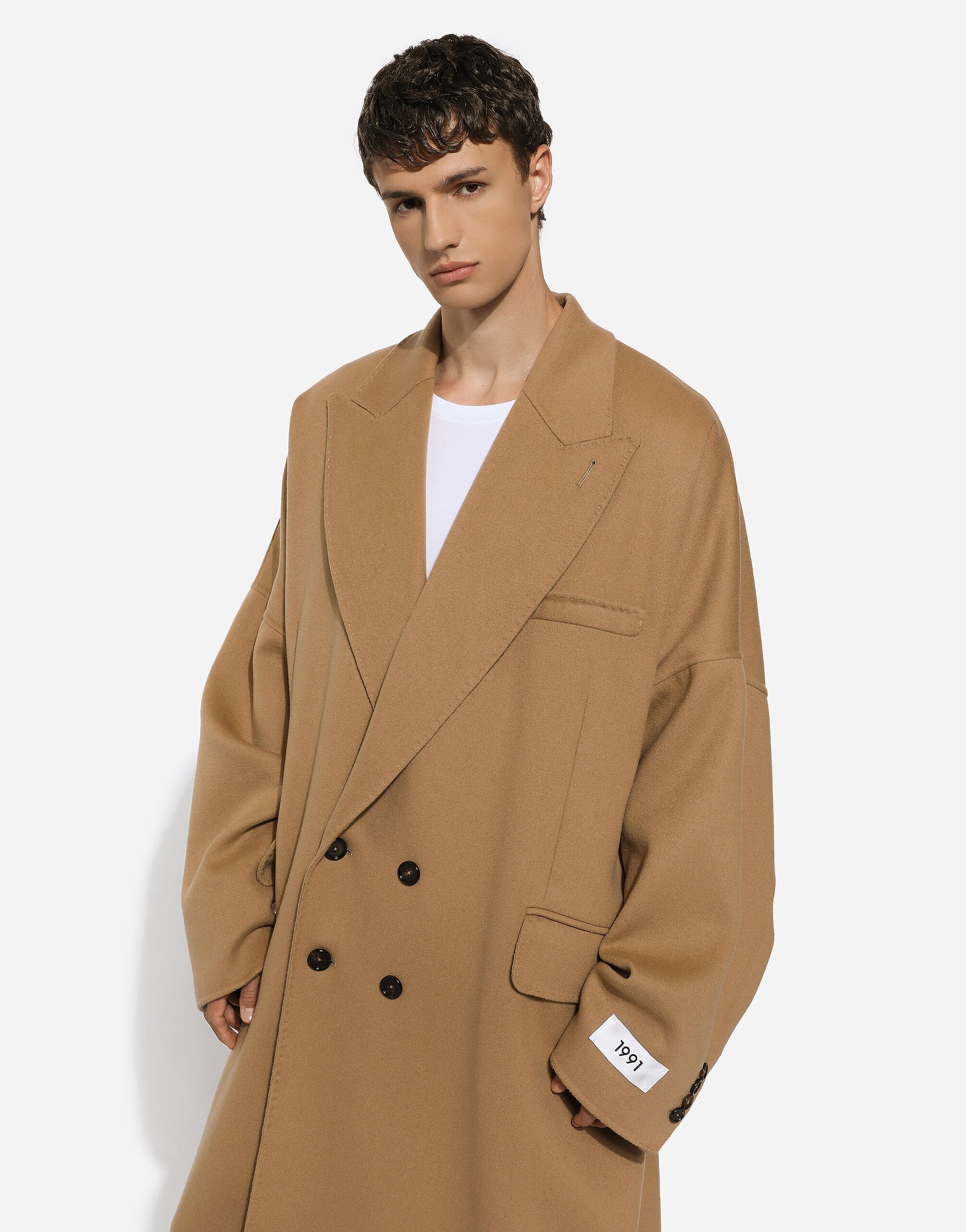 Cashmere beige coat online