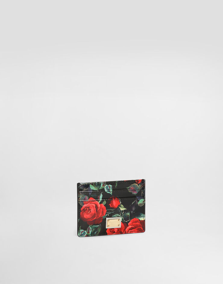 Dolce & Gabbana 亮泽小牛皮卡夹 版画 BI0330A6O23