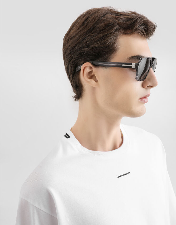 Dolce & Gabbana Oversized t-shirt with print Dolce & Gabbana Oversized t-shirt with print White G8PB8TG7PYR