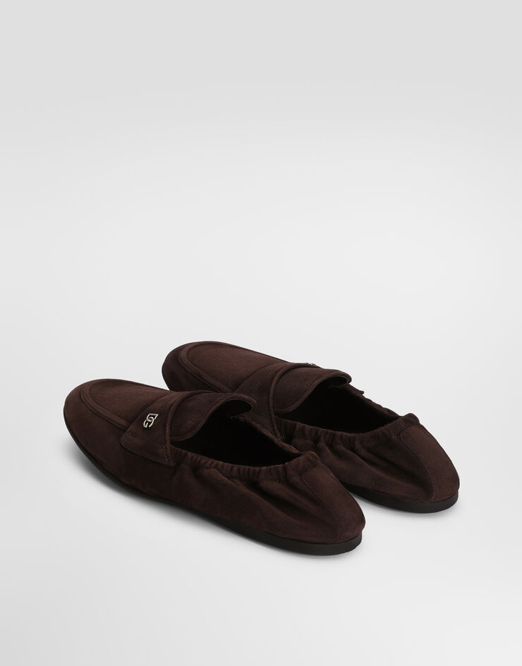 Dolce & Gabbana Pantuflas en piel de becerro Dolce & Gabbana Pantuflas en piel de becerro Brown A50790AA415