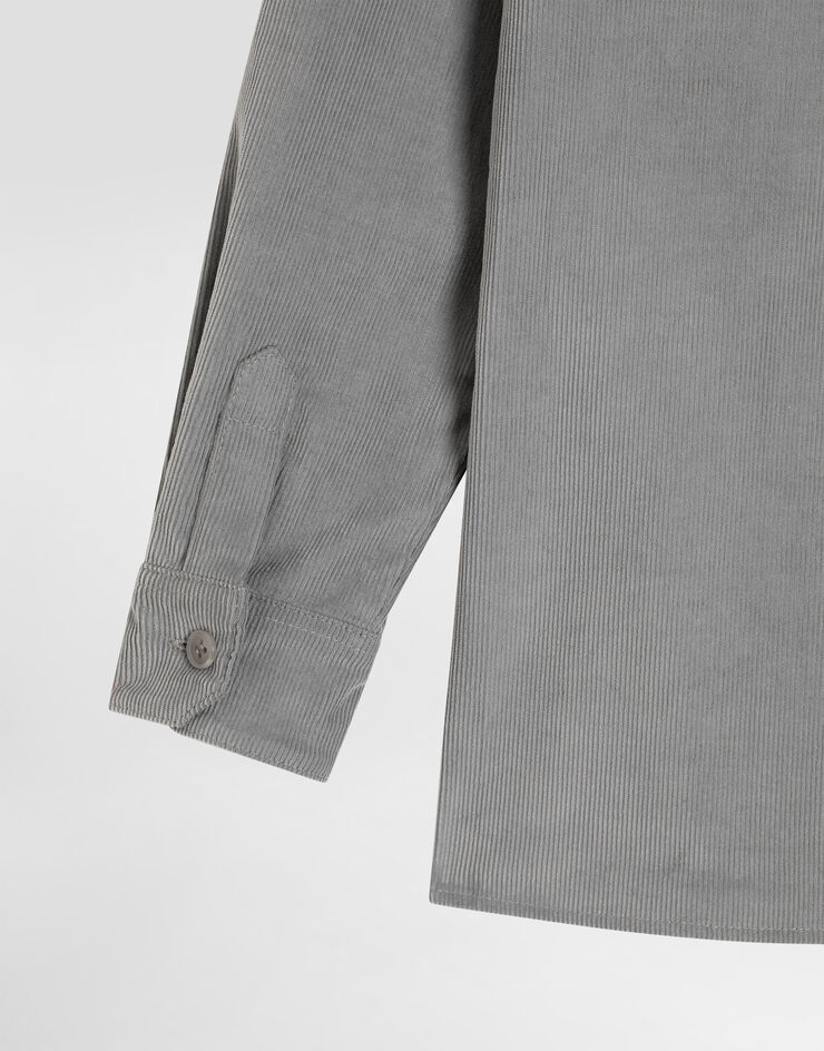 Dolce & Gabbana Corduroy shirt Grey L44S86FUWFI
