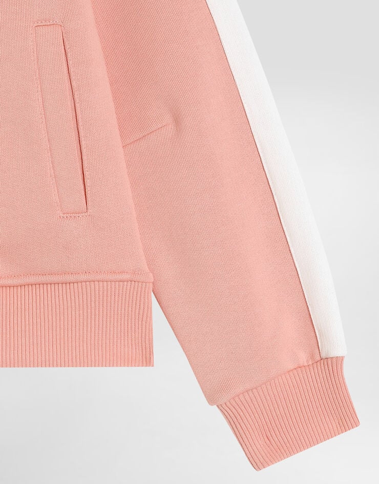 Dolce & Gabbana Hooded sweatshirt with print Pink L5JWCVG7PWH