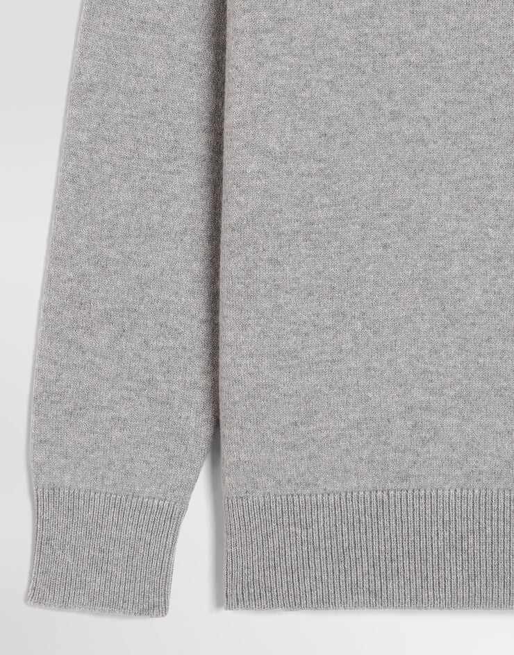 Dolce & Gabbana Wool pullover with logo Dolce & Gabbana Wool pullover with logo Grey L4KWE2JGMLD