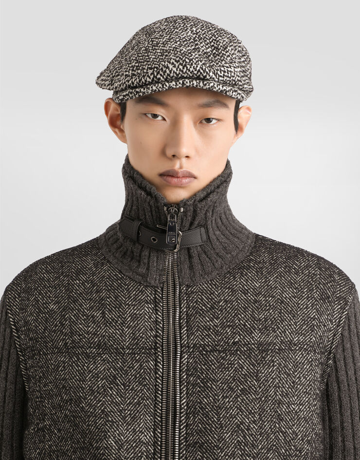 Dolce & Gabbana جاكيت محاك هاوندستوث Grey G9BVSTGJ846