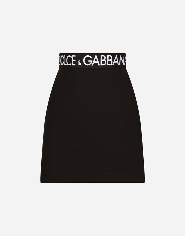 Dolce & Gabbana Technical jersey miniskirt Black F4CEPTFUUBD