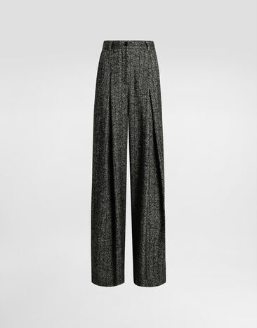 Dolce & Gabbana Pantalon en laine rayée Multicolore FTDC7TFRZAN