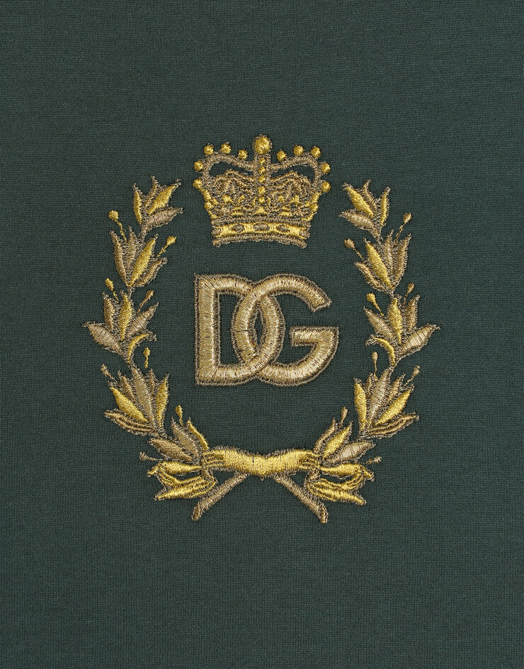 Dolce & Gabbana T-shirt in jersey Verde L4JTHUG7N6E