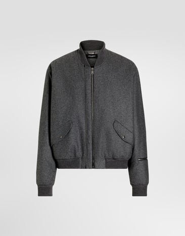 Dolce & Gabbana Padded wool flannel bomber jacket Dolce & Gabbana Padded wool flannel bomber jacket G9CLATFU291