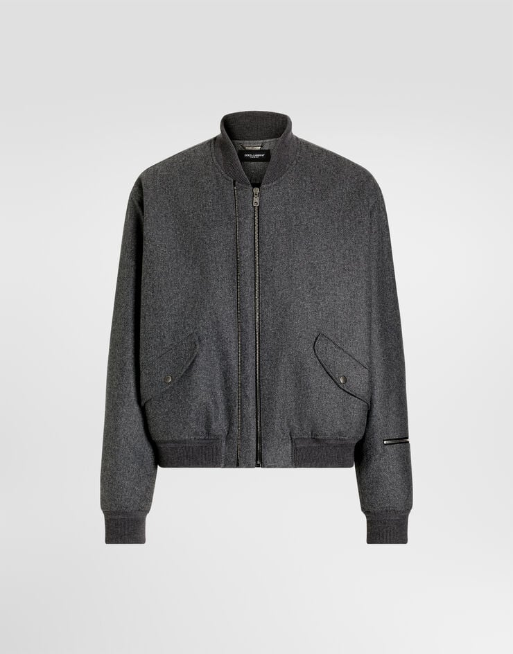 Dolce & Gabbana Padded wool flannel bomber jacket Dolce & Gabbana Padded wool flannel bomber jacket G9CLATFU291