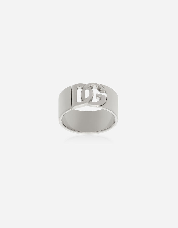 Dolce & Gabbana Bague avec logo DG ajouré Argent WRQ5P1W1111