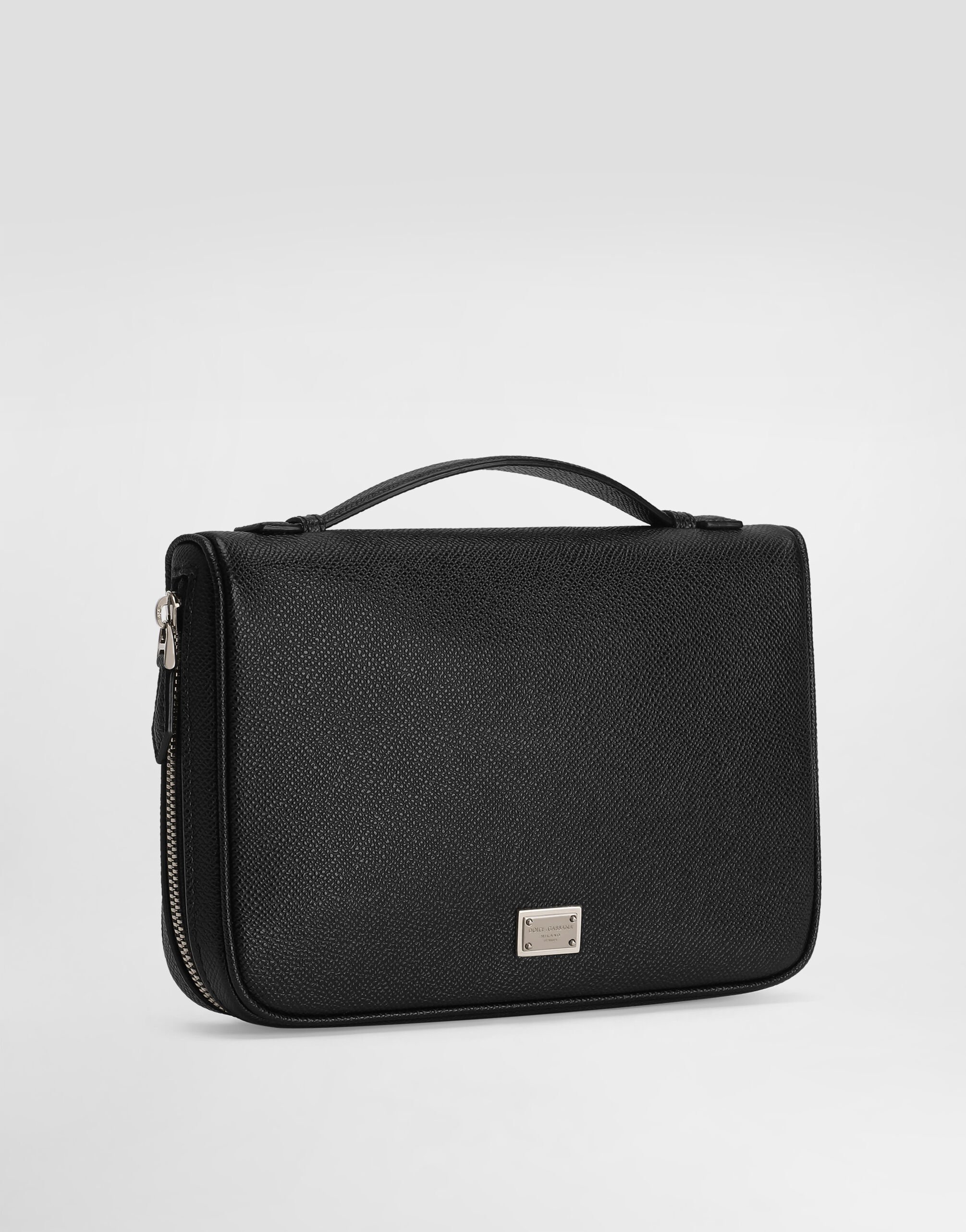 Dolce & Gabbana グレイニーカーフスキン ナイロン ベルトバッグ Blackのメンズ SICILY アルパインカーフスキン ポーチ